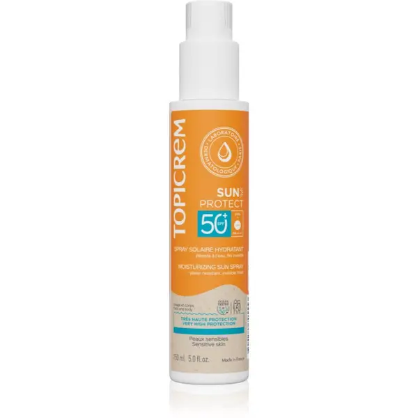 Topicrem Topicrem Sun Protect Moisturizing Sun Spray zaštitni sprej s hidratantnim učinkom SPF 50+ 150 ml