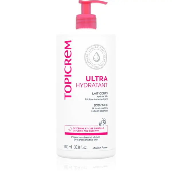 Topicrem Topicrem UH BODY Ultra-Moisturizing Body Milk mlijeko za dubinsku hidrataciju tijela za suhu i osjetljivu kožu 1000 ml