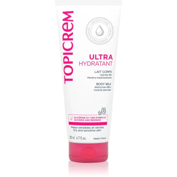 Topicrem Topicrem UH BODY Ultra-Moisturizing Body Milk mlijeko za dubinsku hidrataciju tijela za suhu i osjetljivu kožu 200 ml