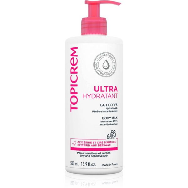Topicrem Topicrem UH BODY Ultra-Moisturizing Body Milk mlijeko za dubinsku hidrataciju tijela za suhu i osjetljivu kožu 500 ml