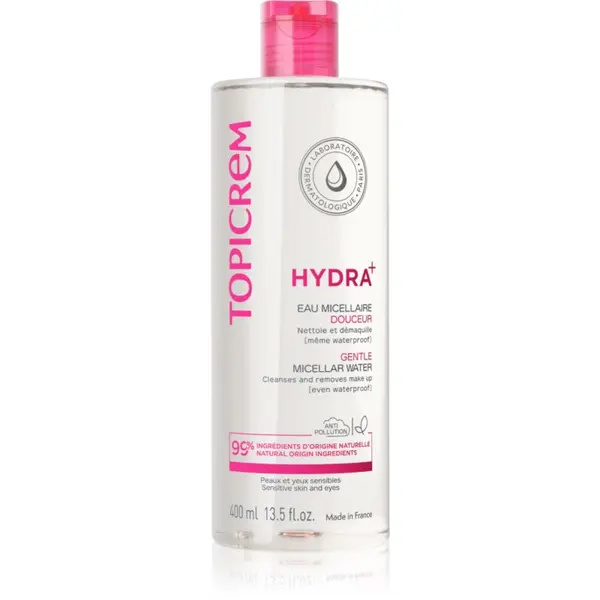 Topicrem Topicrem UH FACE Gentle Micellar Water nježna micelarna voda za čišćenje za osjetljivo lice i oči 400 ml