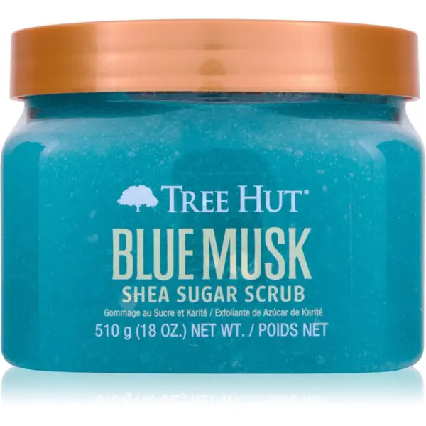 Tree Hut Tree Hut Shea Sugar Scrub Blue Musk šećerni peeling za tijelo 510 g