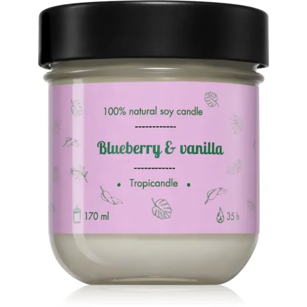 Tropicandle Tropicandle Blueberry & Vanilla mirisna svijeća 170 ml