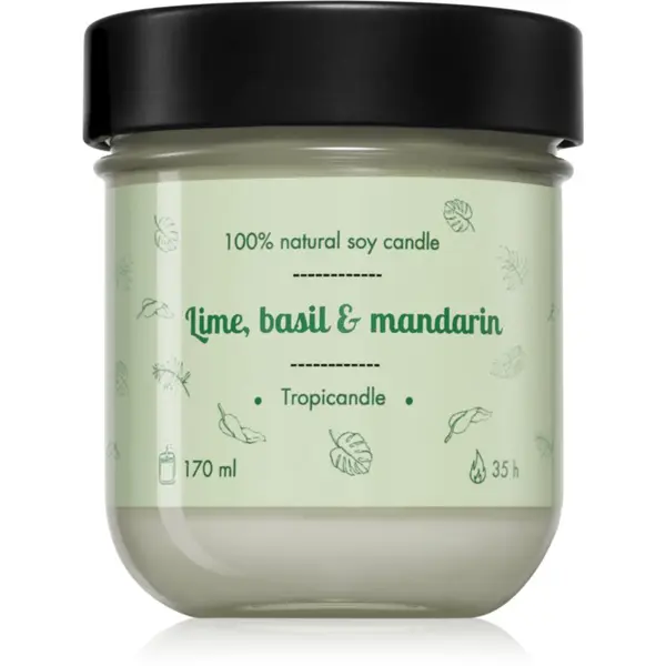 Tropicandle Tropicandle Lime, Basil & Mandarin mirisna svijeća 170 ml