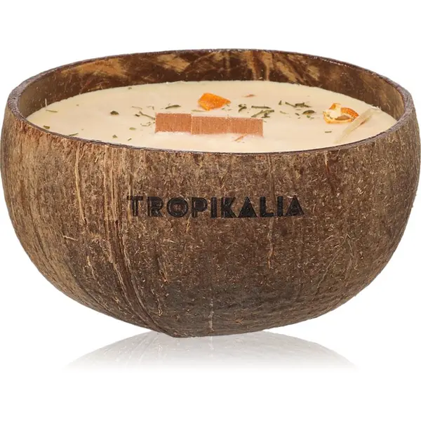 Tropicandle Tropicandle Sandalwood & Tangerine mirisna svijeća s drvenim fitiljem 350 ml