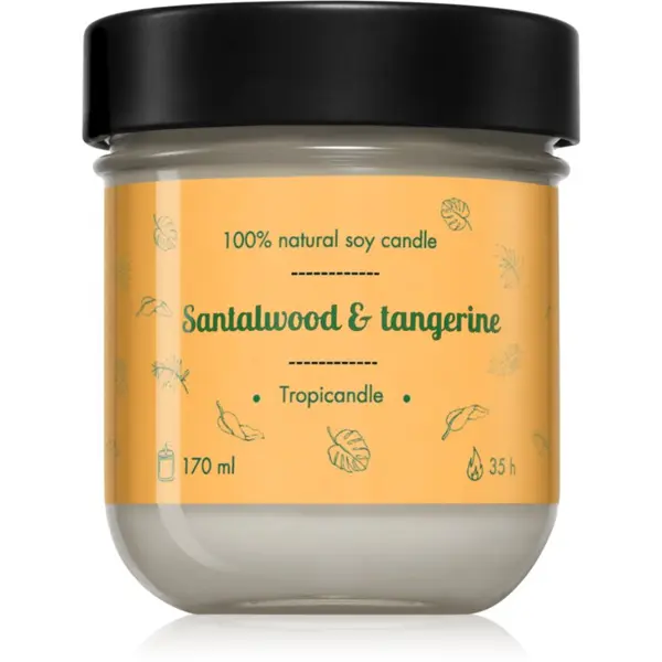 Tropicandle Tropicandle Santalwood & Tangerine mirisna svijeća 170 ml