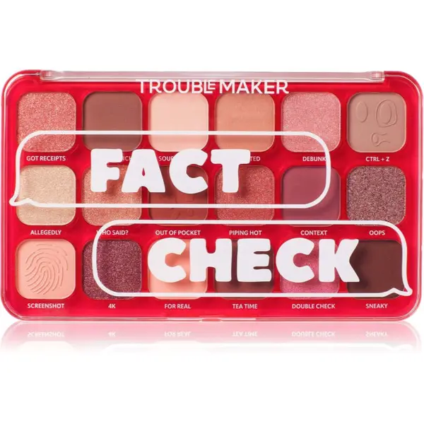 Trouble Maker Trouble Maker Big Trouble paleta sjenila za oči nijansa Fact Check 27 g