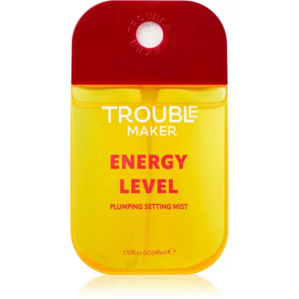 Trouble Maker Trouble Maker Energy Level sprej za fiksiranje šminke za sjaj lica 45 ml