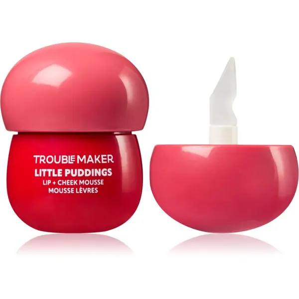 Trouble Maker Trouble Maker Little Pudding Lip + Cheek Mousse multifunkcionalna šminka za usne i lice nijansa Bunny Baby Pink 5 g