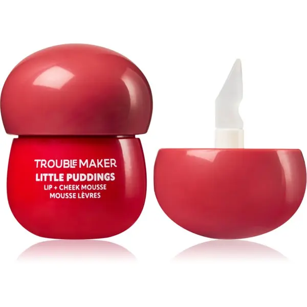 Trouble Maker Trouble Maker Little Pudding Lip + Cheek Mousse multifunkcionalna šminka za usne i lice nijansa Mimi Rose Pink 5 g