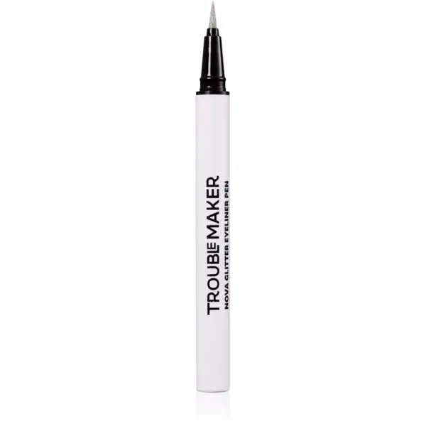Trouble Maker Trouble Maker Nova Glitter Liquid Eyeliner Pen svjetlucavi eyeliner nijansa Circuit Breaker Silver 0.5 ml