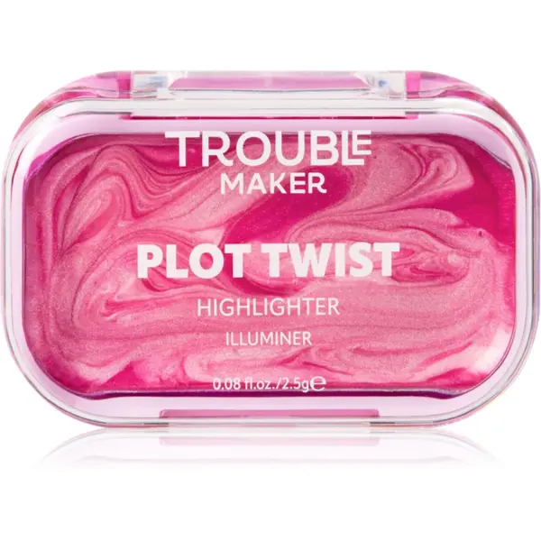 Trouble Maker Trouble Maker Plot Twist Cream Highlight kremasti highlighter u sticku nijansa Spiralling Pink 2.5 g