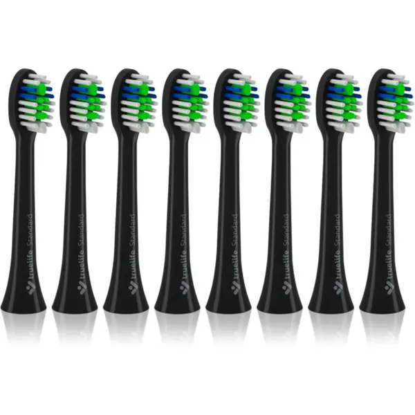 TrueLife TrueLife SonicBrush Compact Black Standard zamjenske glave za zubnu četkicu TrueLife SonicBrush Compact-series Black 8 kom