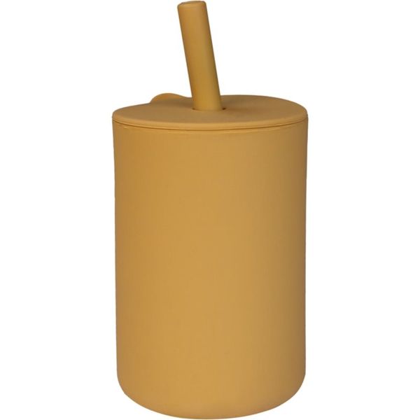 Tryco Tryco Silicone Cup and Straw šalica sa slamkom Honey Gold 1 kom