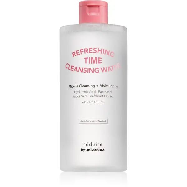 Unleashia Unleashia Reduire Refreshing Time Cleansing Water umirujuća voda za čišćenje s hijaluronskom kiselinom 400 ml