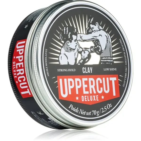 Uppercut Deluxe Uppercut Deluxe Clay glina za stiliziranje kose s ekstra jakim učvršćivanjem za muškarce 70 g