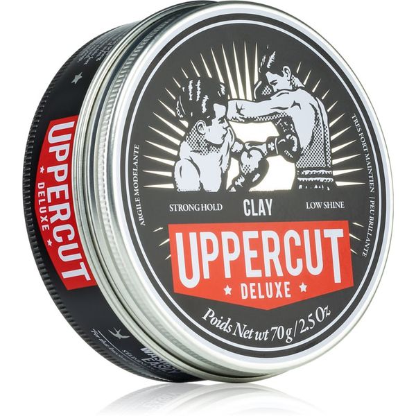 Uppercut Deluxe Uppercut Deluxe Clay glina za stiliziranje kose s ekstra jakim učvršćivanjem za muškarce 70 g