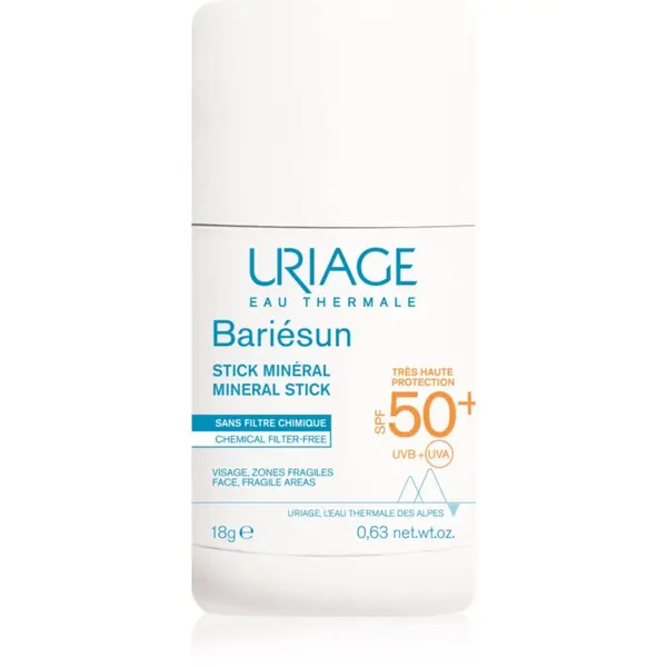 Uriage Uriage Bariésun Mineral Stick SPF 50+ mineralni zaštitni stick za osjetljiva mjesta SPF 50+ 18 g