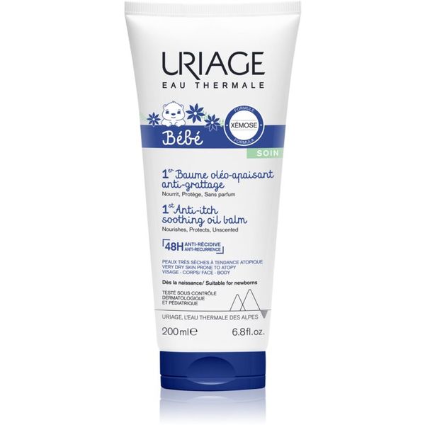 Uriage Uriage Bébé 1st Anti-Itch Soothing Oil Balm umirujući balzam za suhu i atopičnu kožu za djecu od rođenja 200 ml
