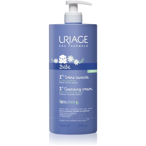 Uriage Uriage Bébé 1st Cleansing Cream nježna krema za čišćenje za djecu od rođenja 1000 ml