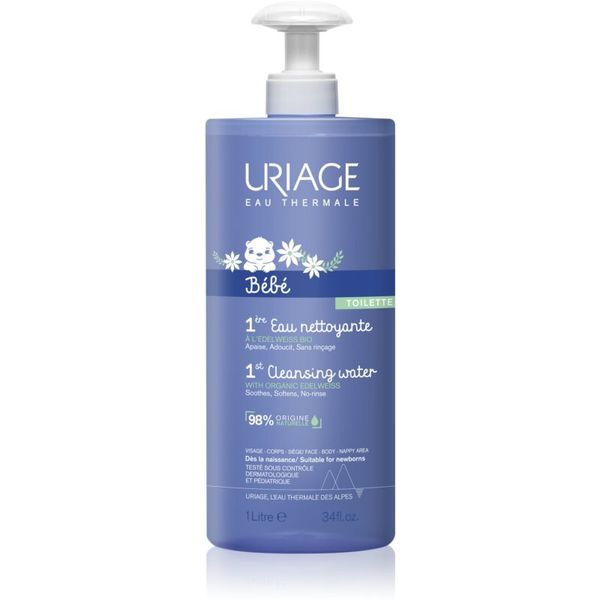 Uriage Uriage Bébé 1st Cleansing Water voda za čišćenje za tijelo i lice 1000 ml