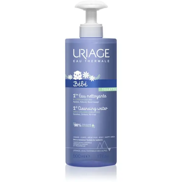 Uriage Uriage Bébé 1st Cleansing Water voda za čišćenje za tijelo i lice 500 ml