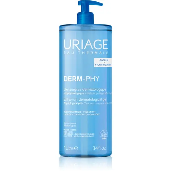Uriage Uriage DERM-PHY Extra Rich Dermatological Gel nježni gel za čišćenje 1000 ml