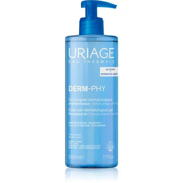 Uriage Uriage DERM-PHY Extra Rich Dermatological Gel nježni gel za čišćenje 500 ml