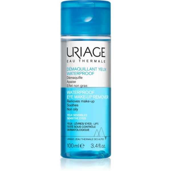 Uriage Uriage Hygiène Waterproof Eye Make-up Remover proizvod za skidanje vodootpornog pudera za osjetljive oči 100 ml