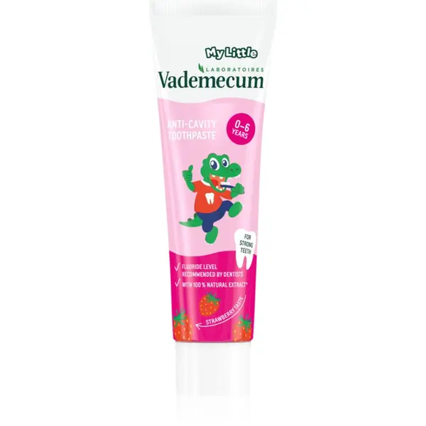 Vademecum Vademecum My Little Strawberry zubna pasta za djecu s fluoridem jagoda 50 ml