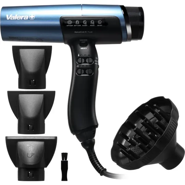 Valera Valera Genius Care AI Pulse profesionalno sušilo za kosu s ionizatorom Pacific Blue Metallic 1 kom