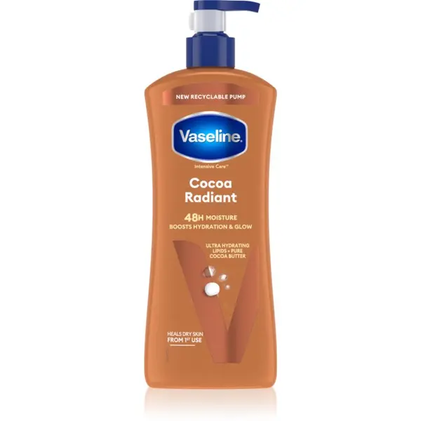 Vaseline Vaseline Cocoa Radiant hidratantno mlijeko za tijelo s kakaovim maslacem 600 ml