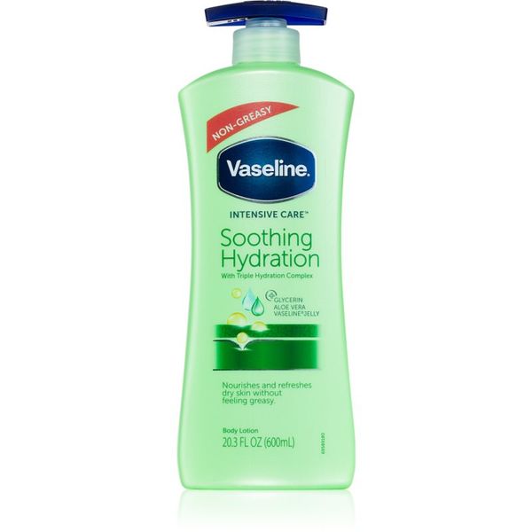 Vaseline Vaseline Intensive Care umirujuće mlijeko za tijelo s pumpicom Aloe Fresh 600 ml