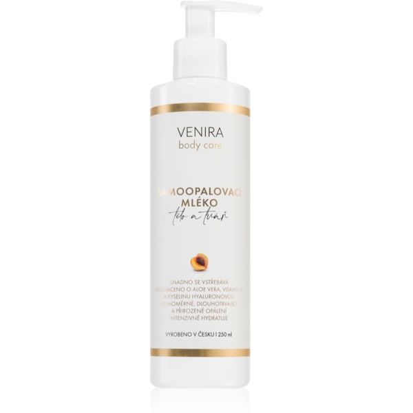 Venira Venira Body care Self tanning lotion krema za samotamnjenje za lice i tijelo za sve tipove kože Apricot 250 ml
