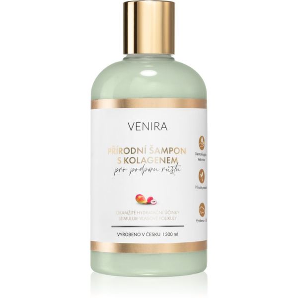 Venira Venira Natural shampoo with Collagen for Hair Growth šampon za kosu koja se prorjeđuje Mango-Lychee 300 ml