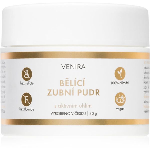 Venira Venira Whitening tooth powder izbjeljujući puder za zube s aktivnim ugljenom s kokosom Mint 30 g