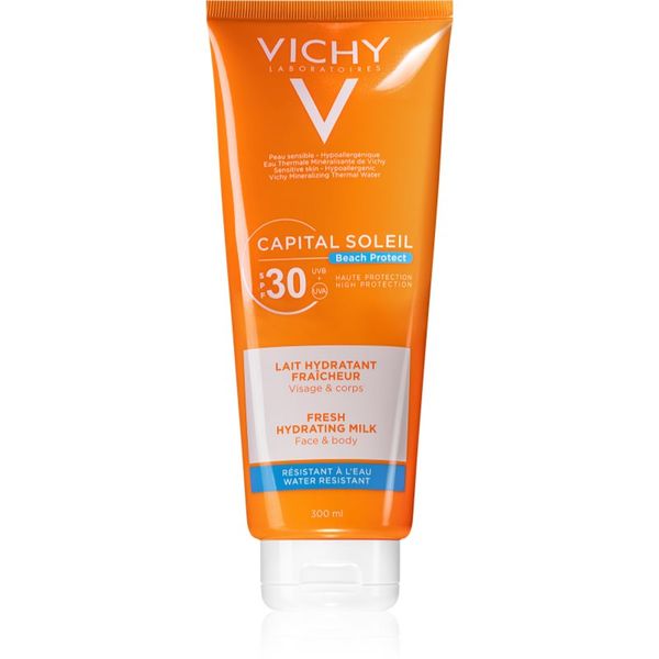 Vichy Vichy Capital Soleil Beach Protect zaštitno hidratantno mlijeko za lice i tijelo SPF 30 300 ml