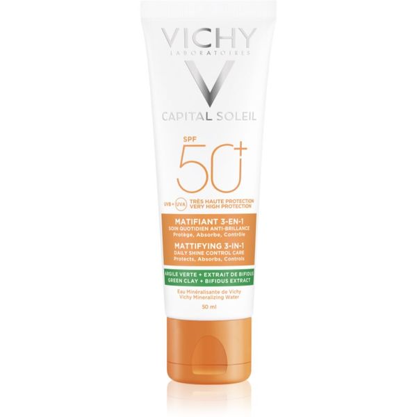 Vichy Vichy Capital Soleil Mattifying 3-in-1 zaštitna matirajuća krema za lice SPF 50+ 50 ml