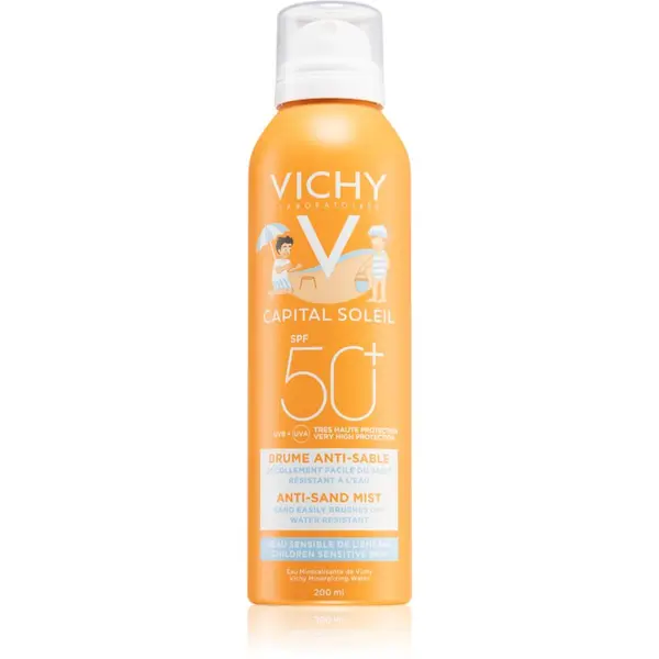 Vichy Vichy Capital Soleil nježni zaštitni sprej za djecu koji odbija pijesak SPF 50+ 200 ml
