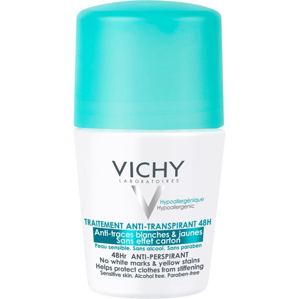 Vichy Vichy Deodorant 48h antiperspirant roll-on protiv bijelih i žutih mrlja 50 ml