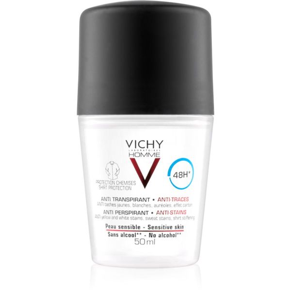 Vichy Vichy Homme Deodorant antiperspirant protiv bijelih i žutih mrlja 48h 50 ml