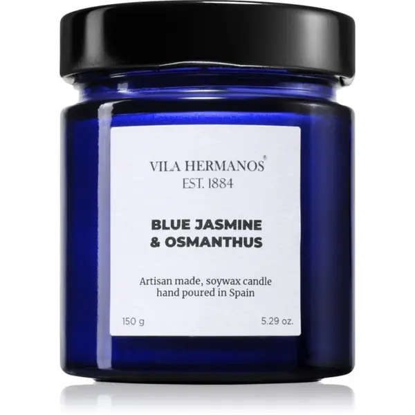 Vila Hermanos Vila Hermanos Apothecary Cobalt Blue Blue Jasmine & Osmanthus mirisna svijeća 150 g