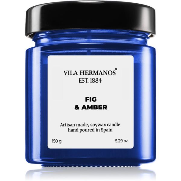 Vila Hermanos Vila Hermanos Apothecary Cobalt Blue Fig & Amber mirisna svijeća 150 g