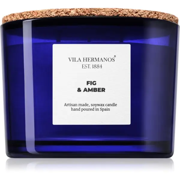 Vila Hermanos Vila Hermanos Apothecary Cobalt Blue Fig & Amber mirisna svijeća 350 g