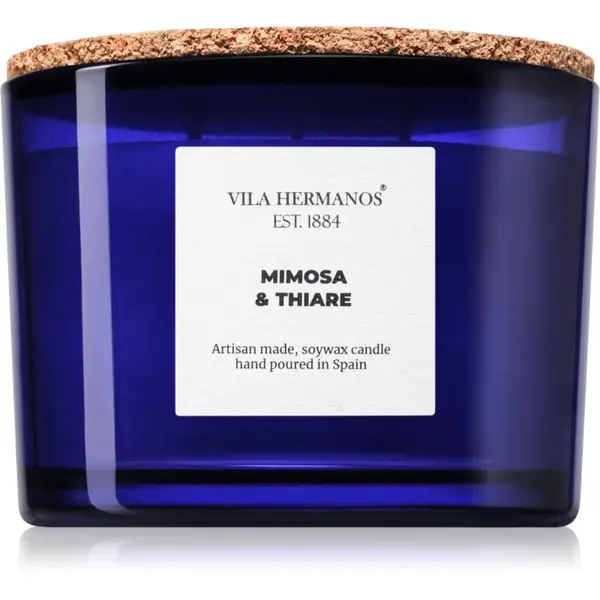 Vila Hermanos Vila Hermanos Apothecary Cobalt Blue Mimosa & Thiare mirisna svijeća 350 g