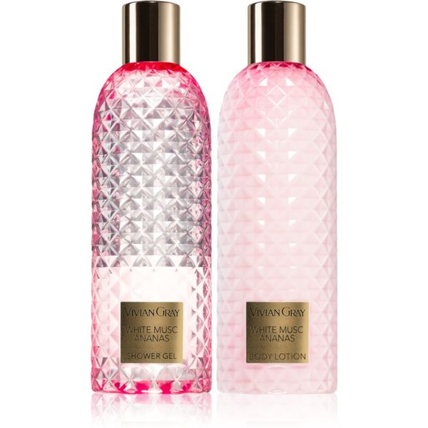 Vivian Gray Vivian Gray Gemstone White Musc & Ananas poklon set za tijelo 2x300 ml