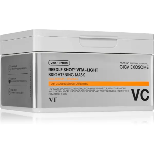 VT Cosmetics VT Cosmetics Reedle Shot Vita-Light Brightening Mask sheet maska za blistav ten s vitaminom C veliko pakiranje 30 kom