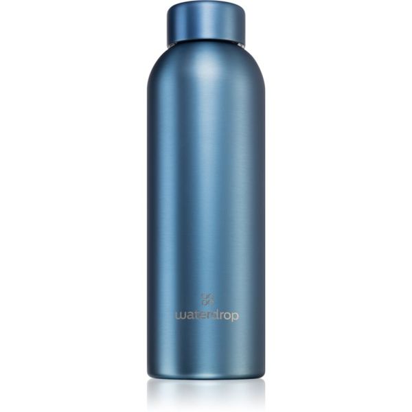 Waterdrop Waterdrop Thermo Steel Metal boca za vodu od nehrđajućeg čelika boja Blue Brushed 600 ml
