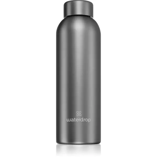 Waterdrop Waterdrop Thermo Steel Metal boca za vodu od nehrđajućeg čelika boja Charcoal 600 ml
