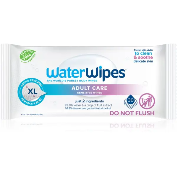 WaterWipes WaterWipes Adult Care vlažne maramice za odrasle 30 kom